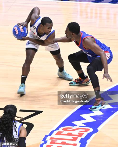 Alex Toussaint goes to the basket during the game during Ruffles NBA All-Star Celebrity Game as part of 2023 NBA All Star Weekend on Friday, February...