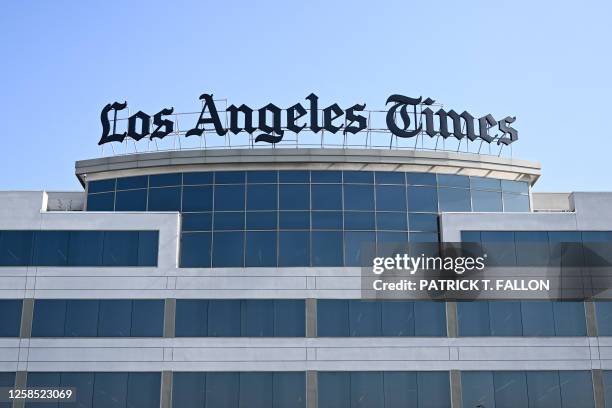 View of the Los Angeles Times headquarters following the media company's announcement of newsroom layoffs at the newspaper in El Segundo, California...