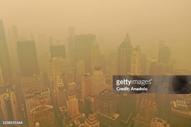 New York City is in the midst of an "unprecedented event" as smoke from raging wildfires in Canada envelopes the US's largest city, Mayor Eric Adams...