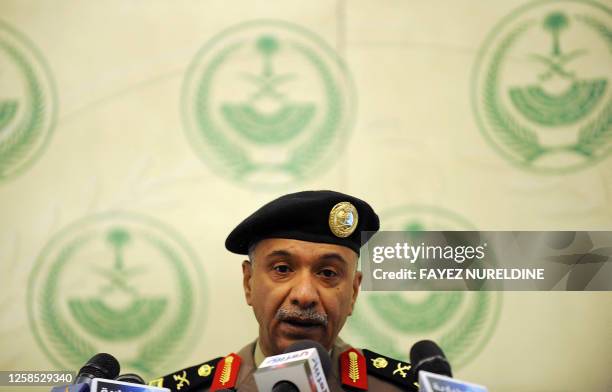 Saudi interior ministry spokesman Mansur al-Turki holds a news conference at the Saudi Officers club in Riyadh on January 2 during which he announced...
