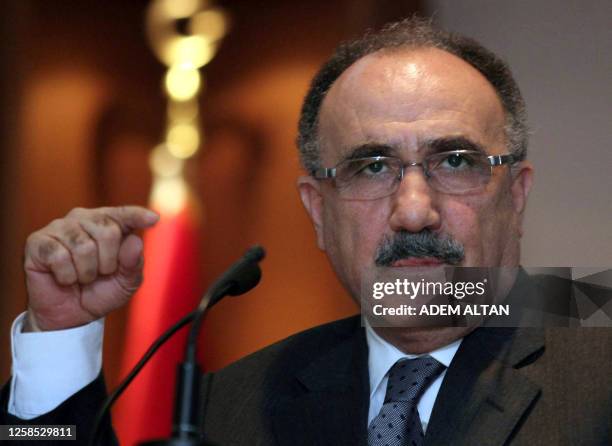 Turkish Interior Minister Besir Atalay gives a press conference in Ankara on July 29, 2009. Atalay said Turkey was working on a new plan to solve the...