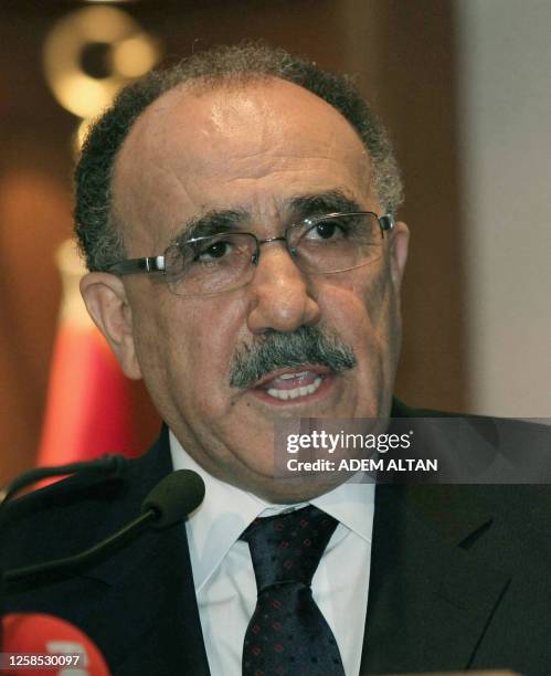 Turkish Interior Minister Besir Atalay gives a press conference in Ankara on August 31, 2009. Atalay said Turkey was working on a new plan to solve...