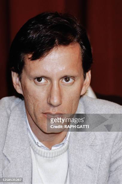 Portrait taken on May 20, 1984 shows US actor James Woods during the press conference at the 37th International Cannes Film Festival promoting his...