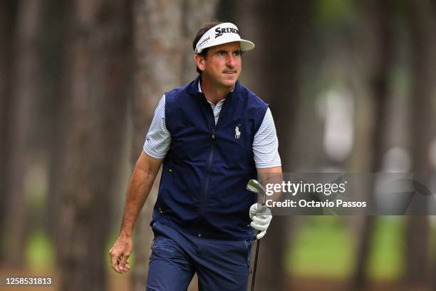 Gonzalo Fernández-Castaño of Spain looks after plays his tee shot on the 11th hole on Day One of the Andalucia Challenge de Cadiz at Iberostar Real...