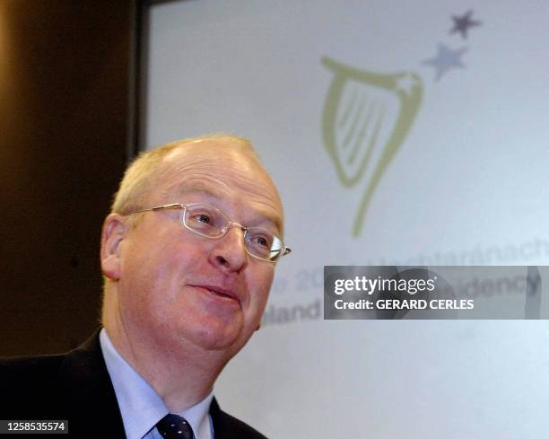 Irish Justice, Equality and Law Reform Minister Michael McDowell is pictured prior the Informal Justice and Home Affairs Council in Dublin Castle 23...