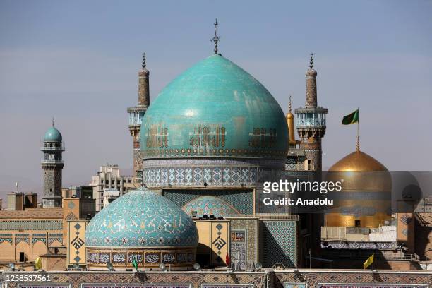 General view of the Goharshad Mosque at the province of Razavi Khorasan in Mashhad, Iran on May 29, 2023. The mosque was built during the Timurid...