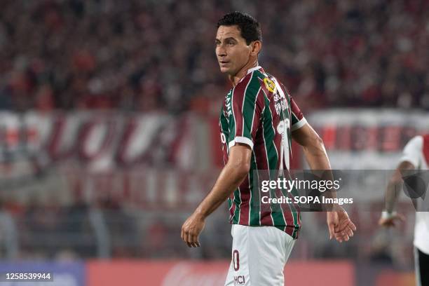 Paulo Henrique Ganso of Fluminense seen during a Copa CONMEBOL Libertadores 2023 group D match between River Plate and Fluminense at Estadio Mas...