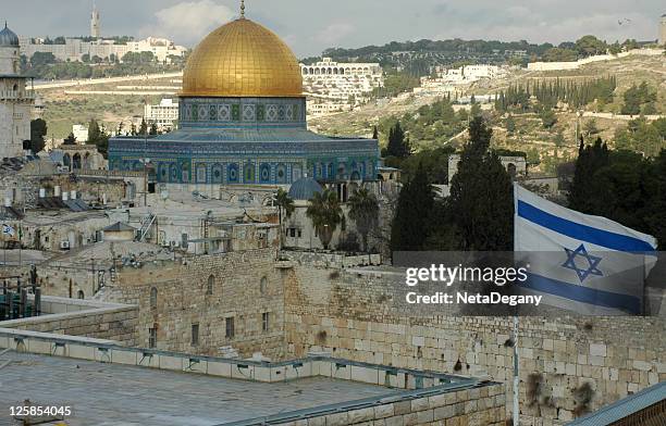 ost-jerusalem - jewish settlement in east jerusalem stock-fotos und bilder