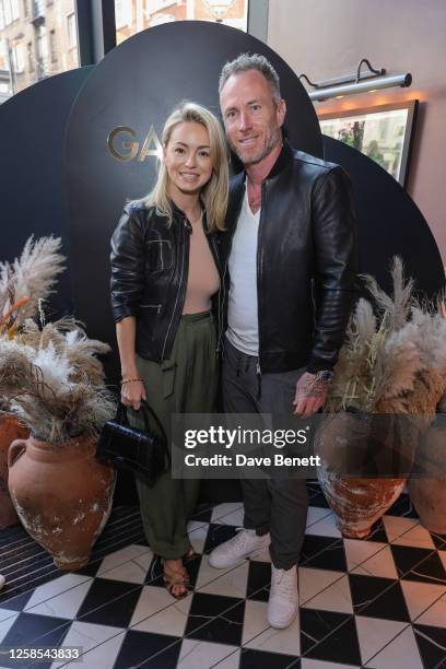 Ola Jordan and James Jordan celebrate the opening of Gaucho Covent Garden on June 8, 2023 in London, England.