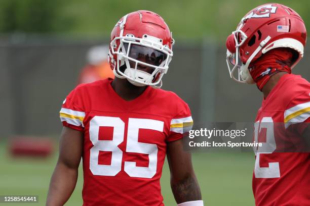 Kansas City Chiefs wide receiver John Ross during OTA's on June 8, 2023 at the Kansas City Chiefs Training Facility in Kansas City, MO.