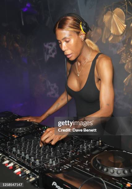 Honey Dijon DJs at Annabel's 60th Anniversary Party on June 8, 2023 in London, England.