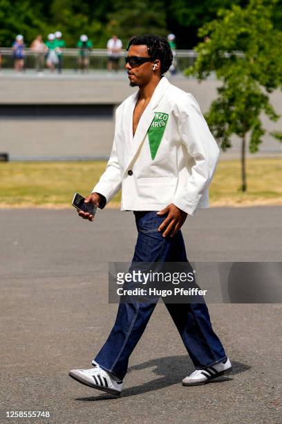 Jules KOUNDE of France during the French Player's Team Arriving on June 9, 2023 in Paris, France.