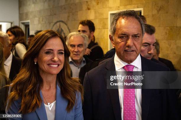 Candidate for governor of the province of Buenos Aires Daniel Scioli: pre-candidate for the presidency of Argentina in Buenos Aires, Argentina, on...