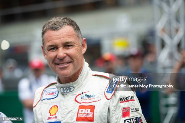 Tom Kristensen of Denmark representing Audi at the Centenary Parade ahead of the 100th anniversary of the 24 Hours of Le Mans at the Circuit de la...