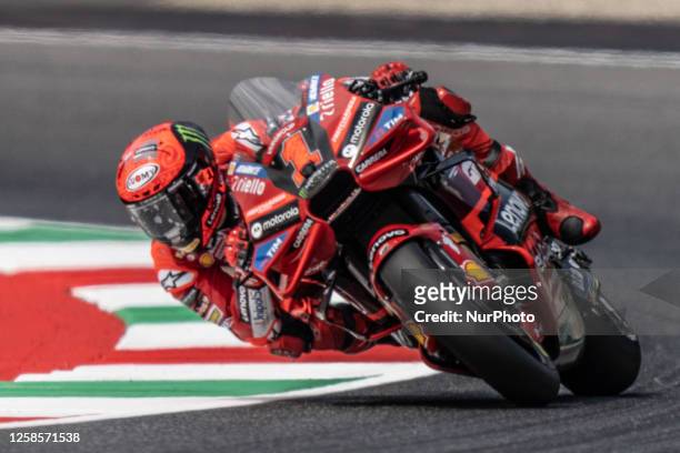 Francesco Bagnaia Ducati Lenovo Team during the MotoGP Oakley Italian Grand Prix Free Practice Friday , MotoGp of Italy - at Mugello Circuit on June...