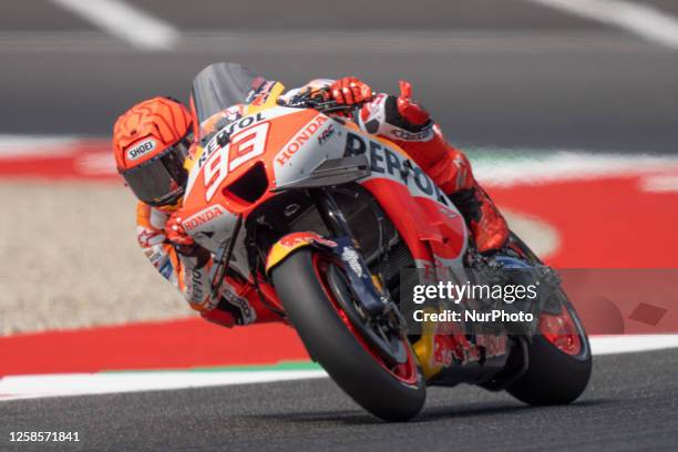 Marc Marquez Repsol Honda Team during the MotoGP Oakley Italian Grand Prix Free Practice Friday , MotoGp of Italy - at Mugello Circuit on June 9,...