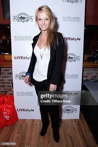 Actress Madison McKinley attends The House of Hype LIVEstyle Lounge Day Event at Ciscero Restaurant on January 22, 2011 in Park City, Utah.