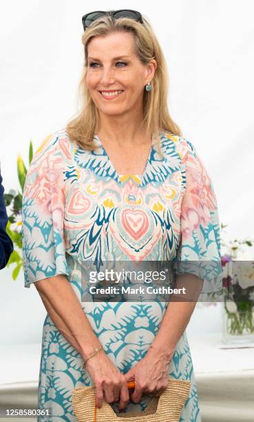 Sophie, Duchess of Edinburgh attends The Royal Windsor Rose and Horticultural Society Show at Windsor Great Park on June 10, 2023 in Windsor, England.