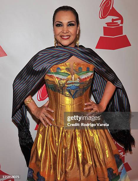 Musician Aida Cuevas arrives at the 2010 Person of the Year honoring Placido Domingo at the Mandalay Bay Events Center inside the Mandalay Bay Resort...