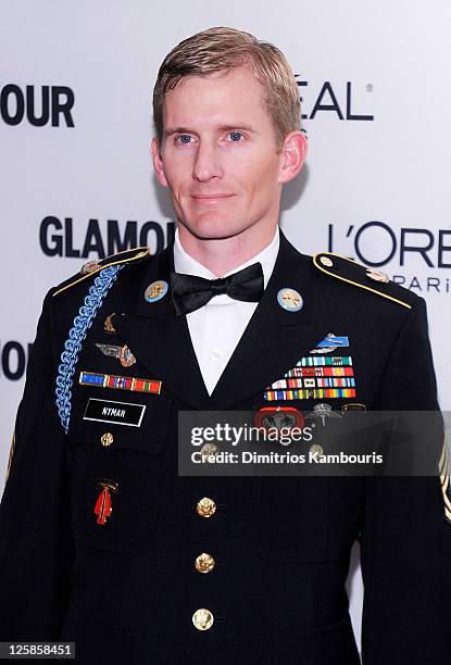 Sgt. Matthew Nyman attends the Glamour Magazine 2010 Women of the Year Gala at Carnegie Hall on November 8, 2010 in New York City.