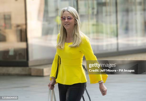 Isabel Oakeshott arrives at BBC Broadcasting House in London, for a recording of the BBC One current affairs programme, Sunday with Laura Kuenssberg....