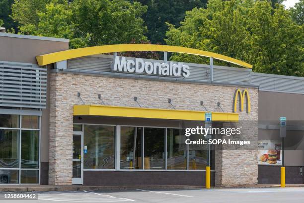 An exterior view of the McDonald's restaurant at the Lycoming Mall.