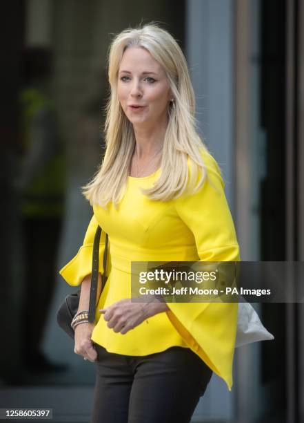 Isabel Oakeshott leaves BBC Broadcasting House in London, after appearing on the BBC One current affairs programme, Sunday with Laura Kuenssberg....