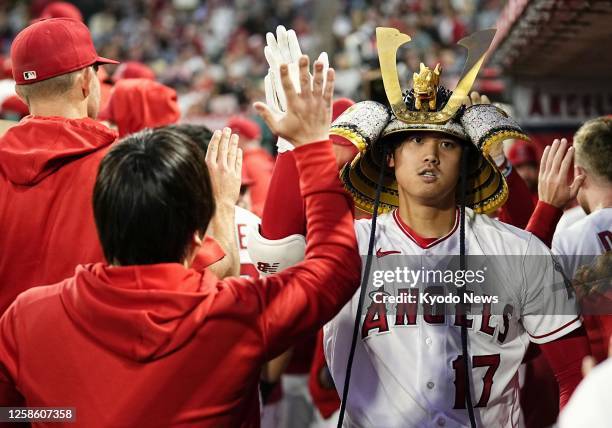 home run hat angels samurai helmet