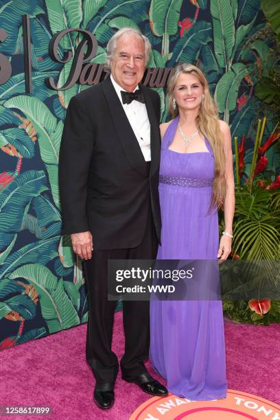 Stewart F. Lane and Bonnie Comley at the 76th Tony Awards held at the United Palace Theatre on June 11, 2023 in New York City.