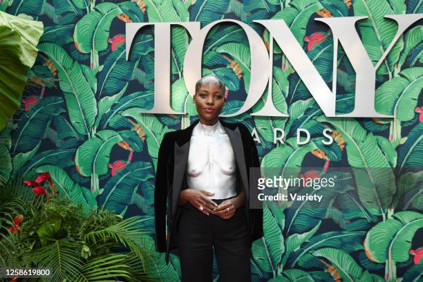 Image contains nudity.) Lupita Nyong'o at the 76th Tony Awards held at the United Palace Theatre on June 11, 2023 in New York City.