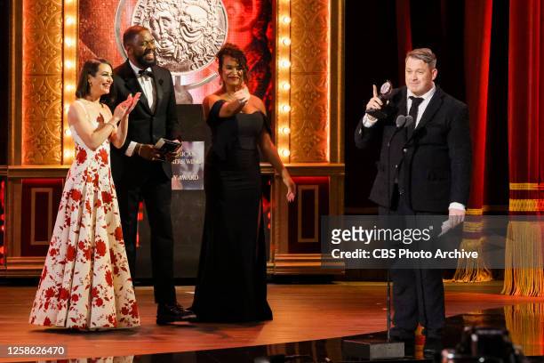 Leah Michele, Colman Domingo, and Michael Arden at THE 76TH ANNUAL TONY AWARDS, live from the United Palace in New York City's Washington Heights,...