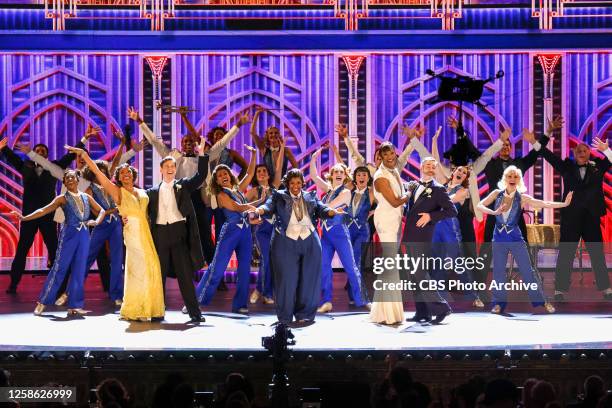 Cast of Some Like It Hot at THE 76TH ANNUAL TONY AWARDS, live from the United Palace in New York City's Washington Heights, Sunday, June 11 on the...