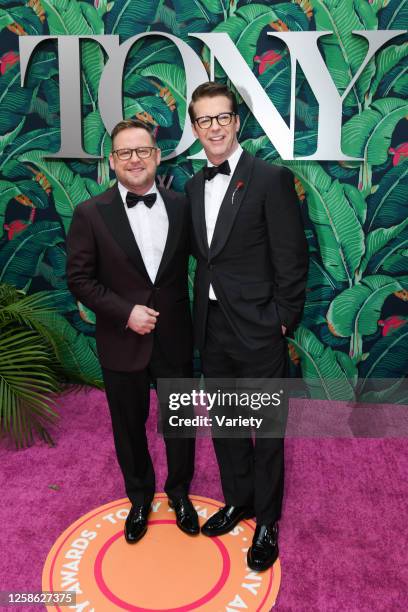Scott Icenogle and Sean Hayes at the 76th Tony Awards held at the United Palace Theatre on June 11, 2023 in New York City.