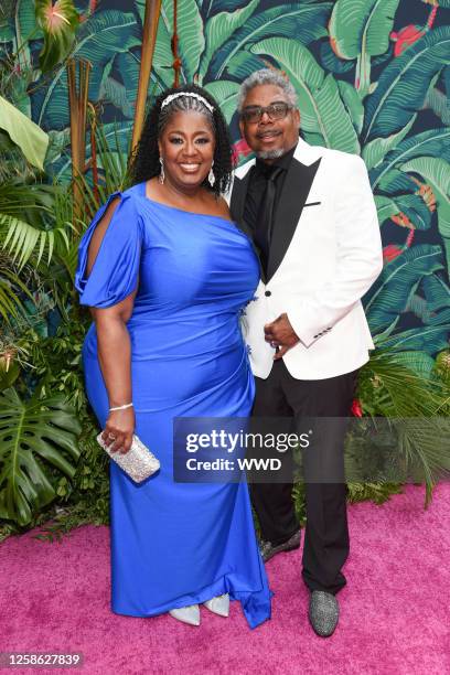 Natasha Yvette Williams and Gregory Lee at the 76th Tony Awards held at the United Palace Theatre on June 11, 2023 in New York City.