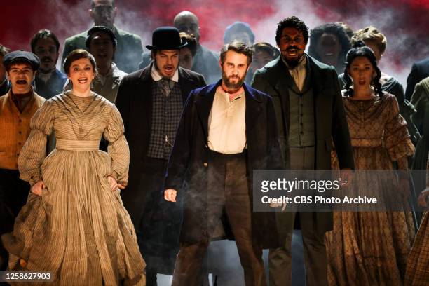 Cast of Sweeney Todd: The Demon Barber of Fleet Street at THE 76TH ANNUAL TONY AWARDS, live from the United Palace in New York City's Washington...