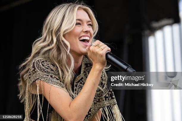 Mackenzie Carpenter performs on stage during CMA Fest 2023 at Dr. Pepper Amp stage on June 11, 2023 in Nashville, Tennessee.