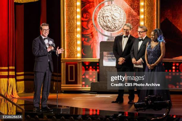 Sean Hayes, Matthew Broderick, and Nathan Lane at THE 76TH ANNUAL TONY AWARDS, live from the United Palace in New York City's Washington Heights,...
