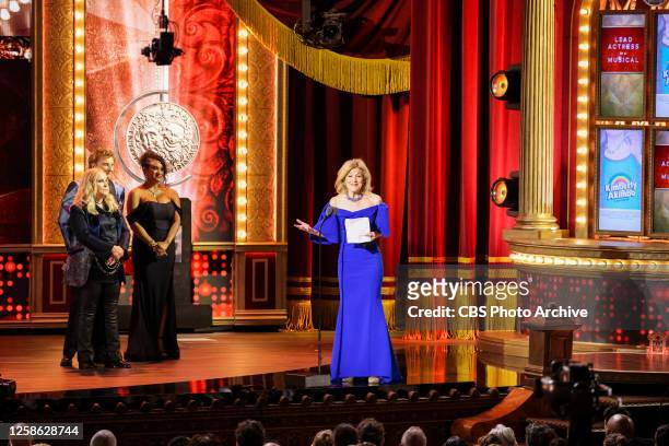 Melissa Etheridge, Barry Manilow, and Victoria Clark at THE 76TH ANNUAL TONY AWARDS, live from the United Palace in New York City's Washington...