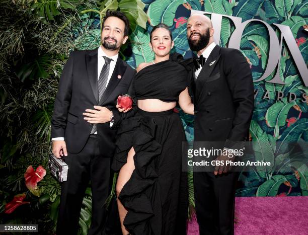 Lin-Manuel Miranda, Vanessa Nadal and Common at THE 76TH ANNUAL TONY AWARDS, live from the United Palace in New York City's Washington Heights,...