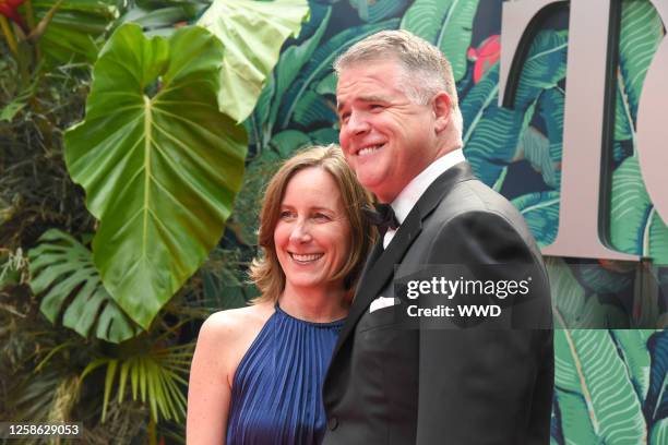 Anne Smith Boyland and Michael Speaker at the 76th Tony Awards held at the United Palace Theatre on June 11, 2023 in New York City.