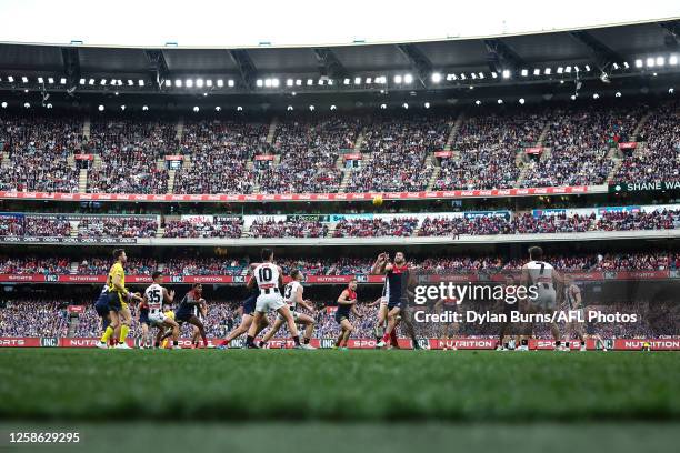 General scenes during the 2023 AFL Round 13 match between the Melbourne Demons and the Collingwood Magpies at the Melbourne Cricket Ground on June...