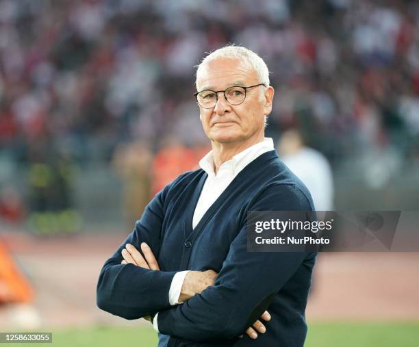 Claudio Ranieri head coach of Cagliari during the Serie B match ''Final Play off'' between Bari and Cagliari on June 11, 2023 stadium ''San Nicola''...