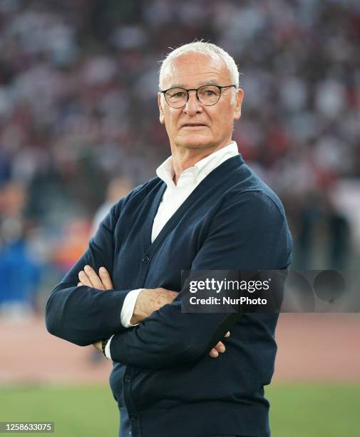 Claudio Ranieri head coach of Cagliari during the Serie B match ''Final Play off'' between Bari and Cagliari on June 11, 2023 stadium ''San Nicola''...