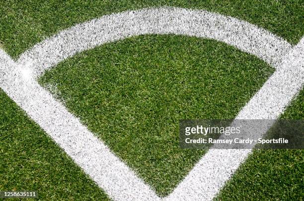 General view of the corner of the pitch before the UEFA Europa Conference League Final 2022/23 match between ACF Fiorentina and West Ham United FC in...