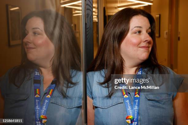 June 12 - Registered nurse Kaitlan Pucknell, who is part of the SCOPE program at Sunnybrook, poses for a photo in one of the wings at Sunnybrook's...