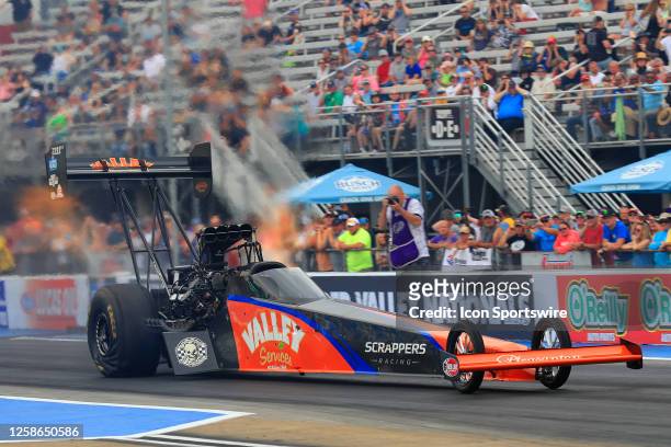 Mike Salinas during the Sunday NHRA Thunder Valley Nationals on June 11, 2023 at the Bristol Dragway in Bristol, Tennessee.