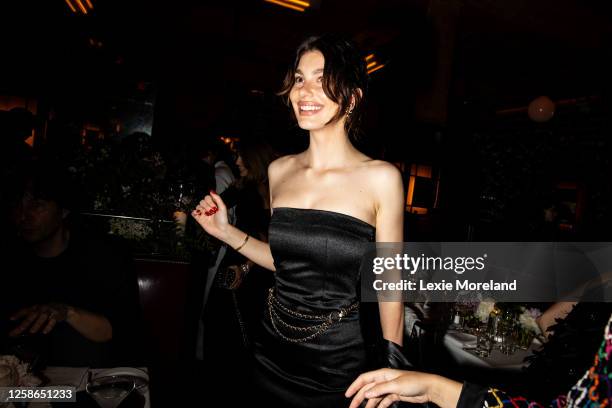 Camila Morrone at the Chanel Artists Dinner at Balthazar Restaurant on June 12, 2023 in New York, New York.