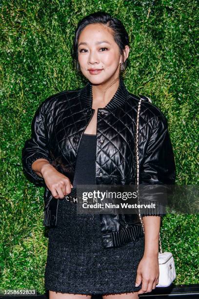 Stephanie Hsu at the Chanel Tribeca Festival Artists Dinner at Balthazar Restaurant on June 12, 2023 in New York, New York.