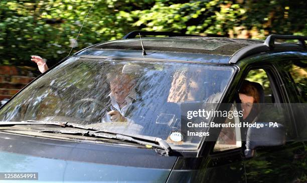 Former prime minister Boris Johnson leaving his home in Oxford, following his resignation as an MP after accusing a Commons investigation into...