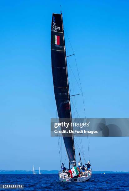 Viva México from Mexico, VO65 class during the start of the Ocean race Leg 6 From Aarhus to The Hague on June 8, 2023 in Aarhus, Denmark.